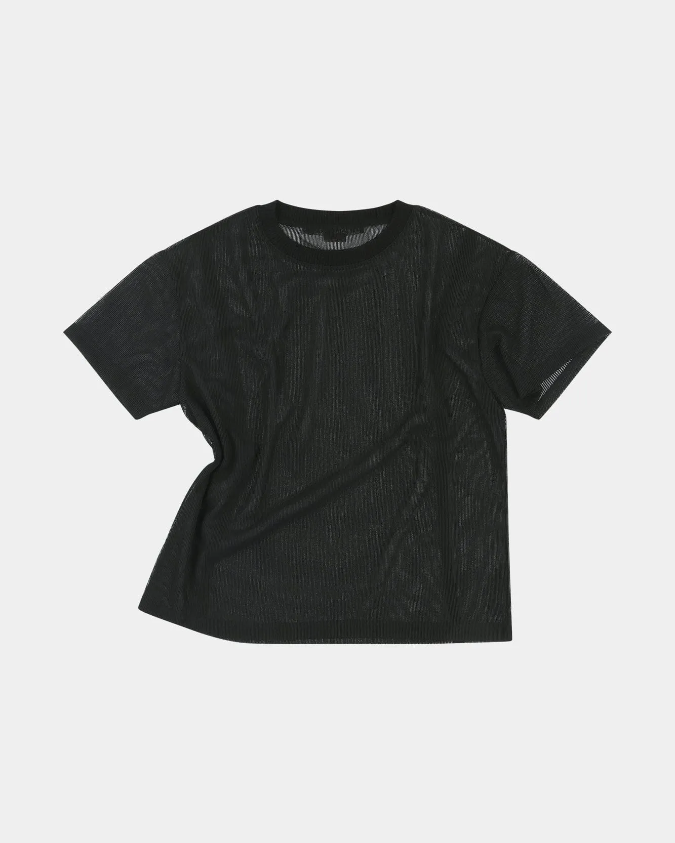 SAPA SHEER SHORT SLEEVE SWEATER atb1287m(BLACK) sold by Andersson Bell product image thumbnail 3