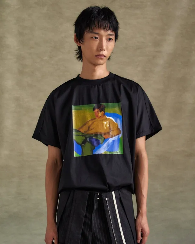 UNISEX VALLUM POPLIN T-SHIRTS atb1324u(BLACK) made by Andersson Bell