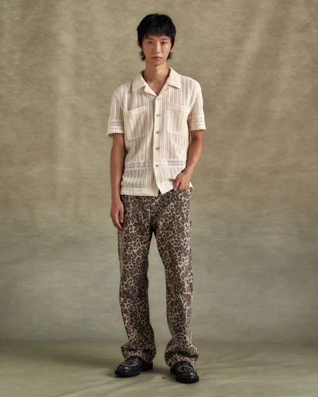 JACQUARD STRIPE SHIRTS atb1279m(ECRU) sold by Andersson Bell