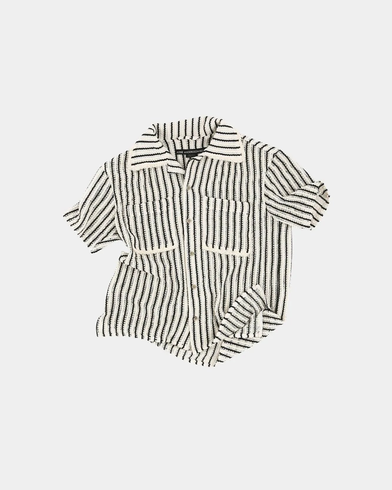 SHEER STRIPE KNIT SHIRTS atb1235m(ECRU) sold by Andersson Bell product image thumbnail 2