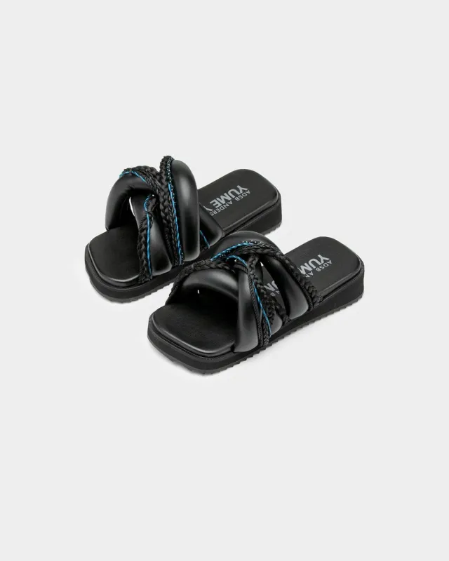 YUME YUME X ADSB ANDERSSON BELL TYRE SLIDE aaa507w(BLACK) sold by Andersson Bell