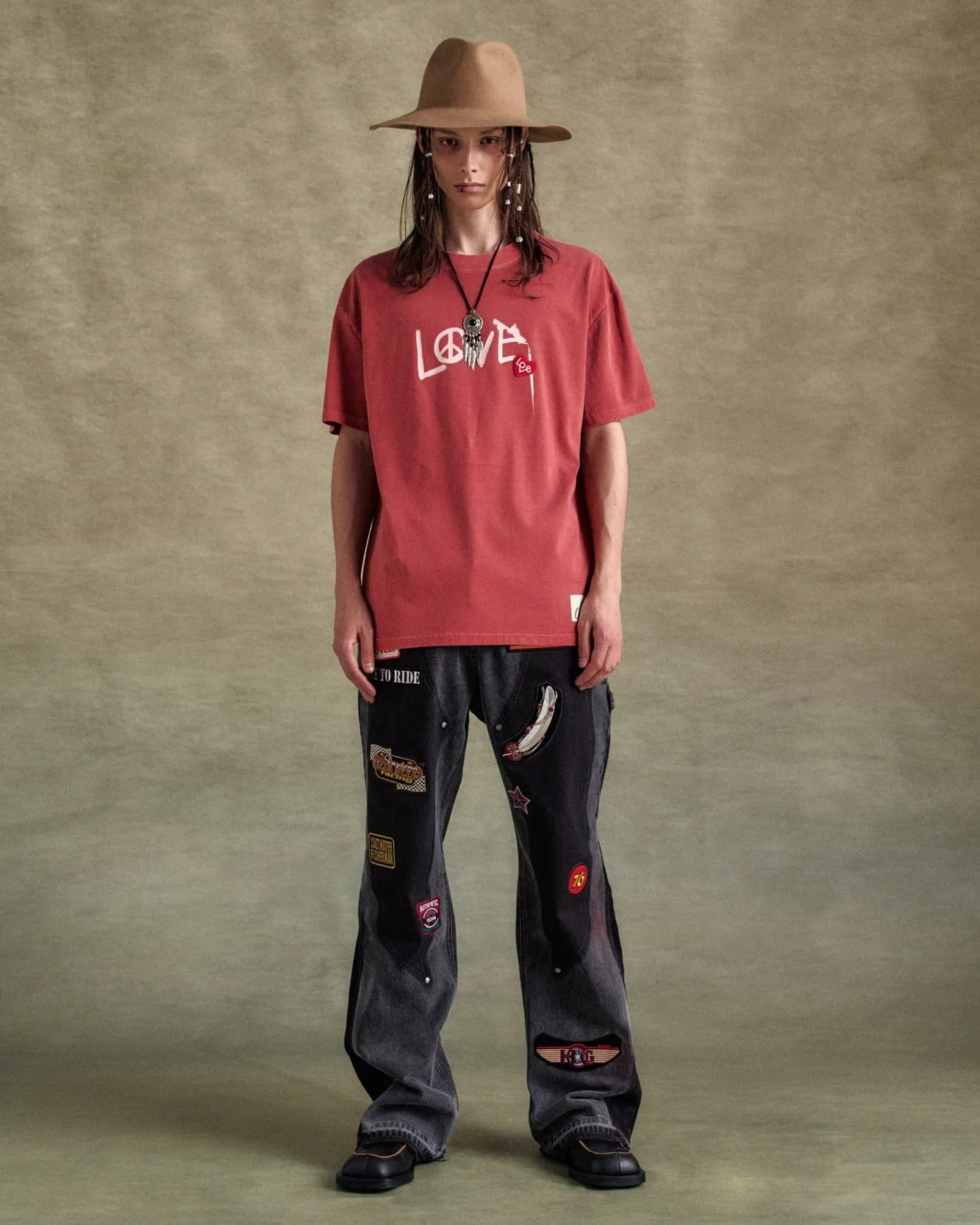 UNISEX LOVE T-SHIRT atb1252u(RED) sold by Andersson Bell product image thumbnail 5