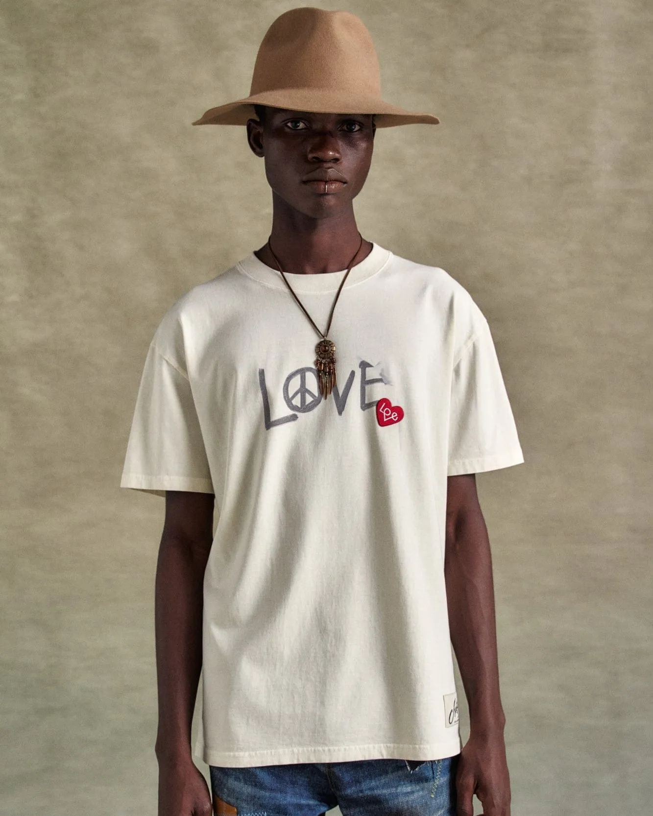 UNISEX LOVE T-SHIRT atb1252u(ECRU) sold by Andersson Bell