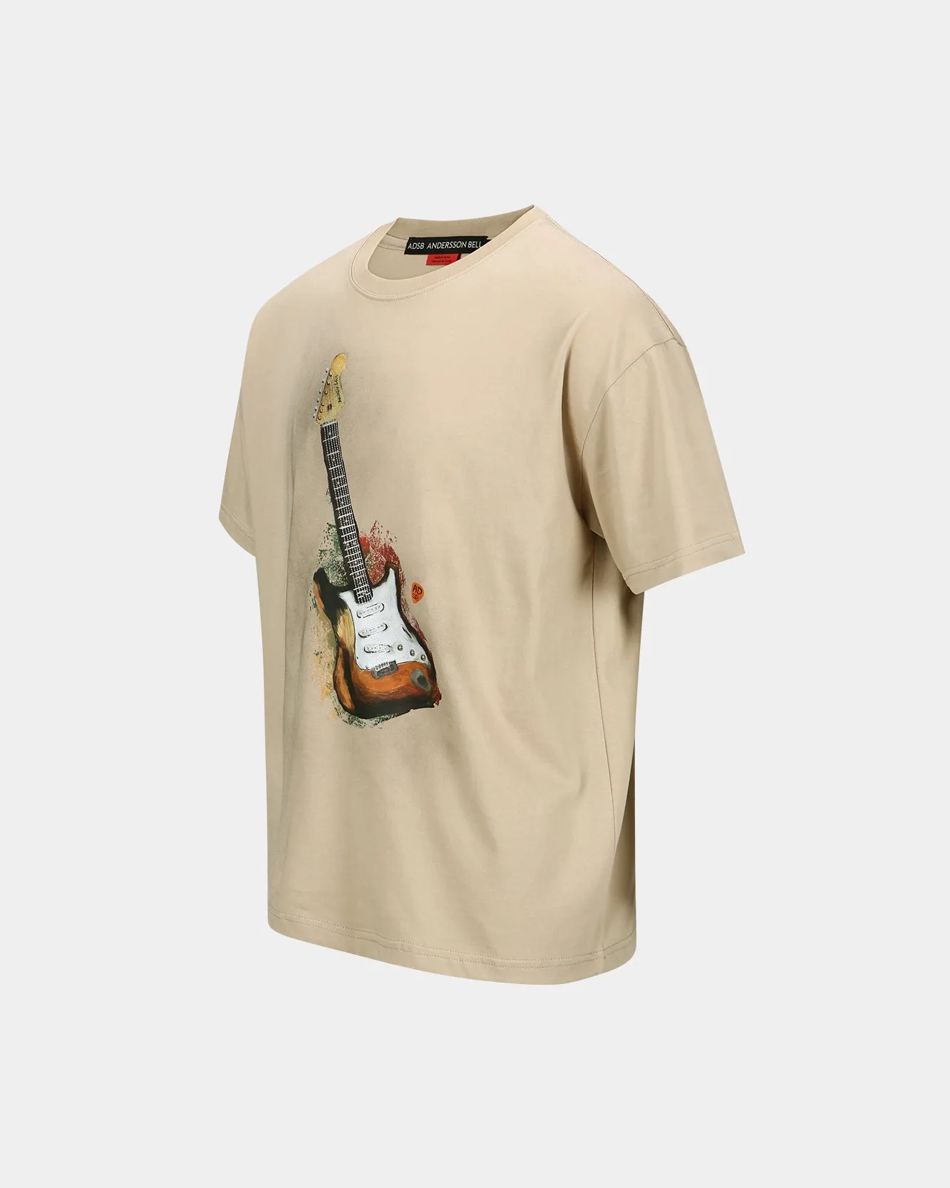 UNISEX GUITAR T-SHIRT atb1250u(BEIGE) sold by Andersson Bell product image thumbnail 3