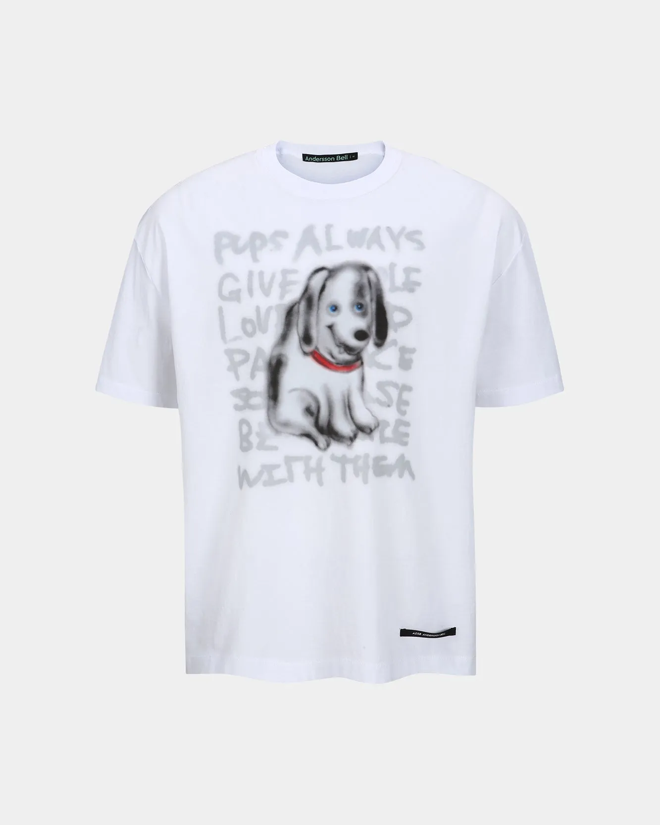 (ESSENTIAL) UNISEX PUPPY T-SHIRT atb1409u(WHITE) sold by Andersson Bell product image thumbnail 2