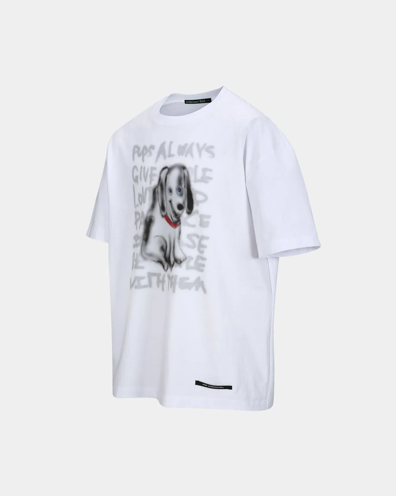 (ESSENTIAL) UNISEX PUPPY T-SHIRT atb1409u(WHITE) sold by Andersson Bell product image thumbnail 3