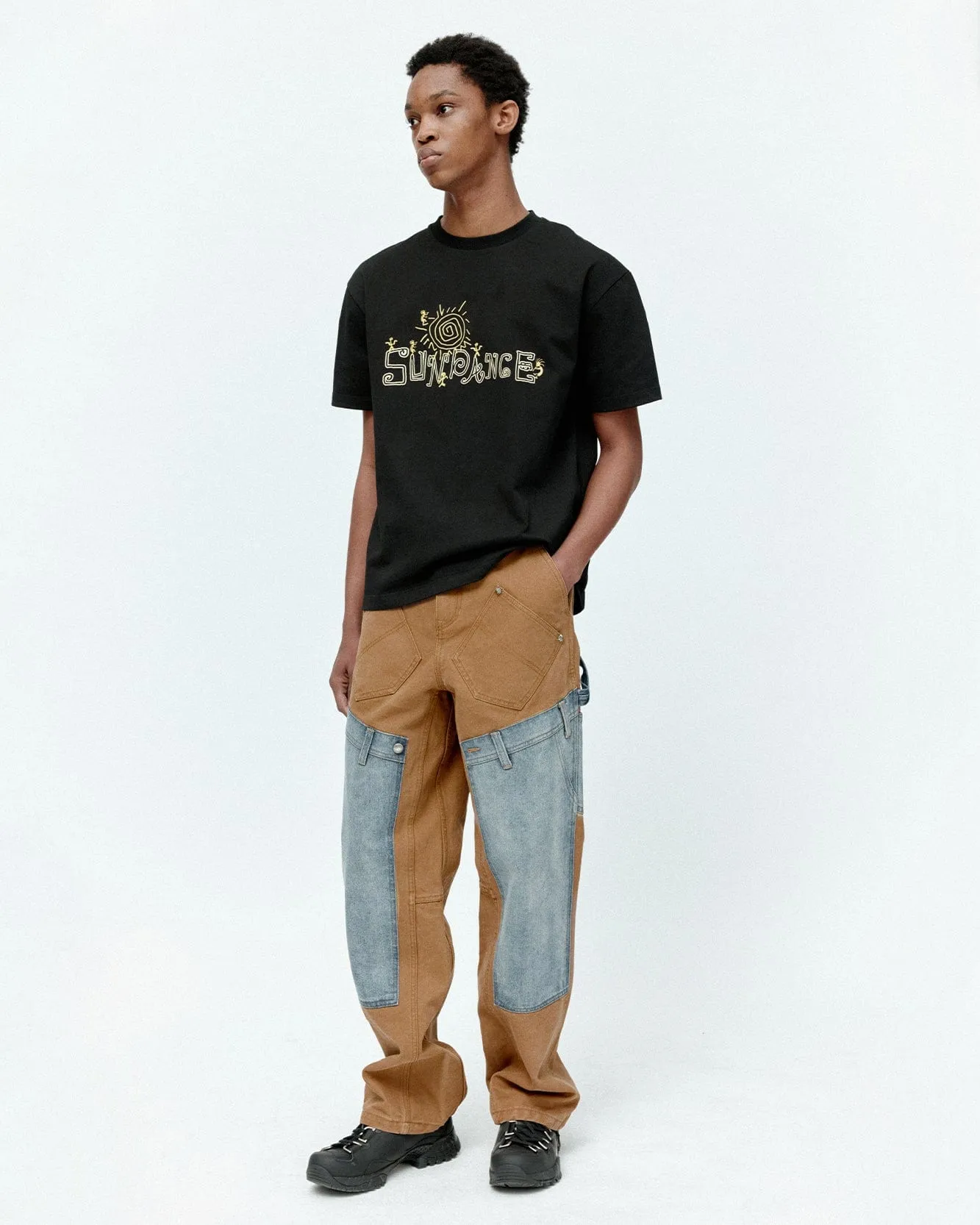 (ESSENTIAL) UNISEX SUN DANCE T-SHIRT atb1401u(BLACK) sold by Andersson Bell product image thumbnail 5