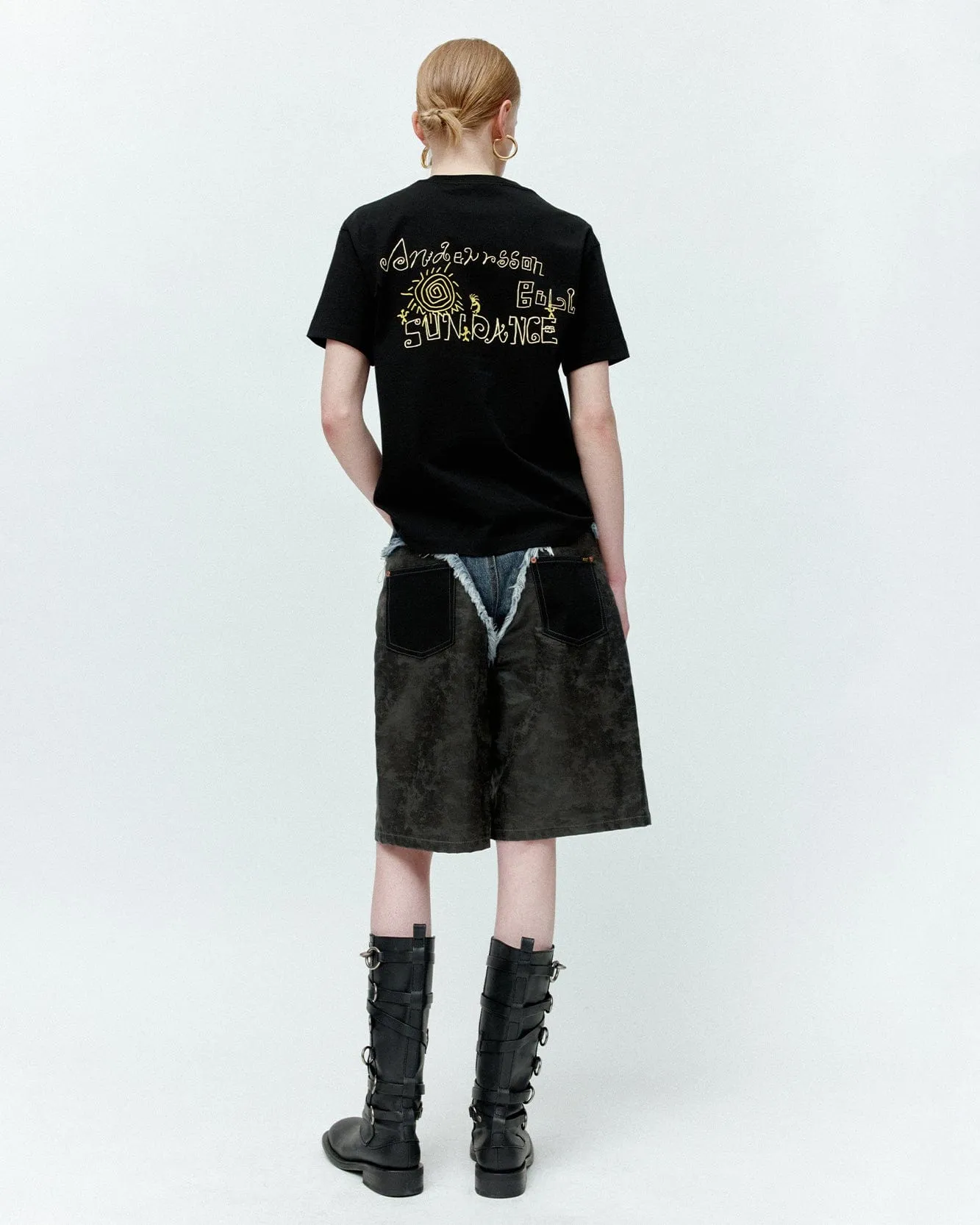 (ESSENTIAL) UNISEX SUN DANCE T-SHIRT atb1401u(BLACK) sold by Andersson Bell product image thumbnail 5