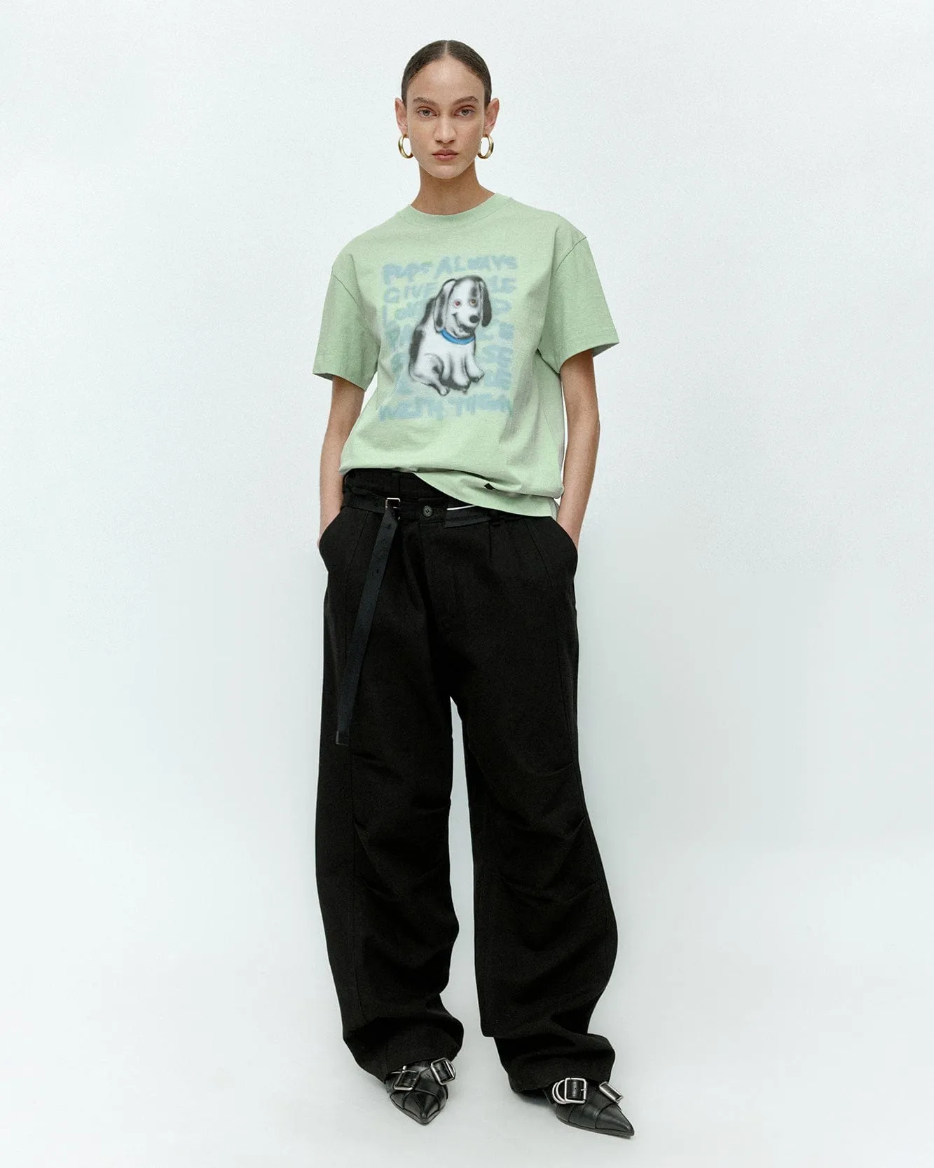 (ESSENTIAL) UNISEX PUPPY T-SHIRT atb1409u(MINT) sold by Andersson Bell product image thumbnail 5