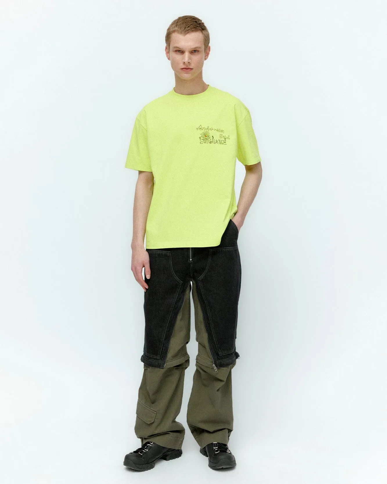 (ESSENTIAL) UNISEX SUN DANCE T-SHIRT atb1403u(GREEN) sold by Andersson Bell product image thumbnail 5