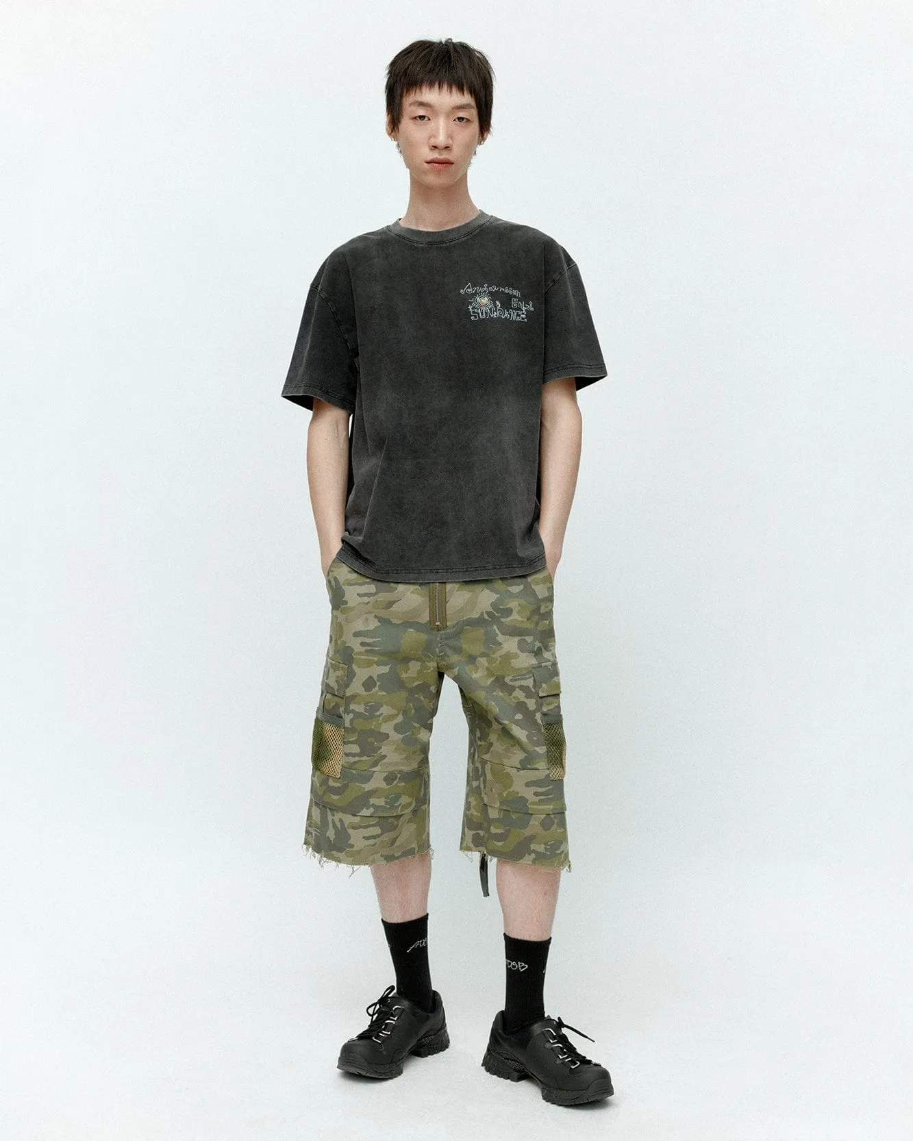 (ESSENTIAL) UNISEX PIGMENT SUN DANCE T-SHIRT atb1404u(CHACOAL) sold by Andersson Bell