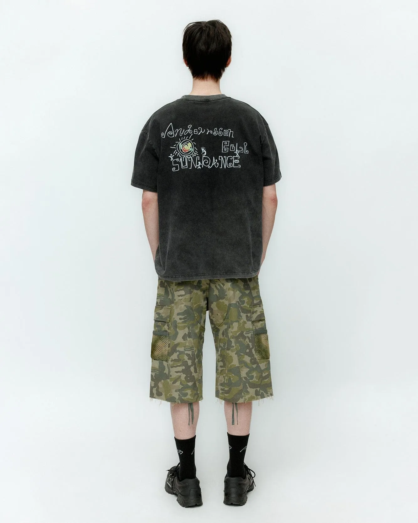 (ESSENTIAL) UNISEX PIGMENT SUN DANCE T-SHIRT atb1404u(CHACOAL) sold by Andersson Bell product image thumbnail 5