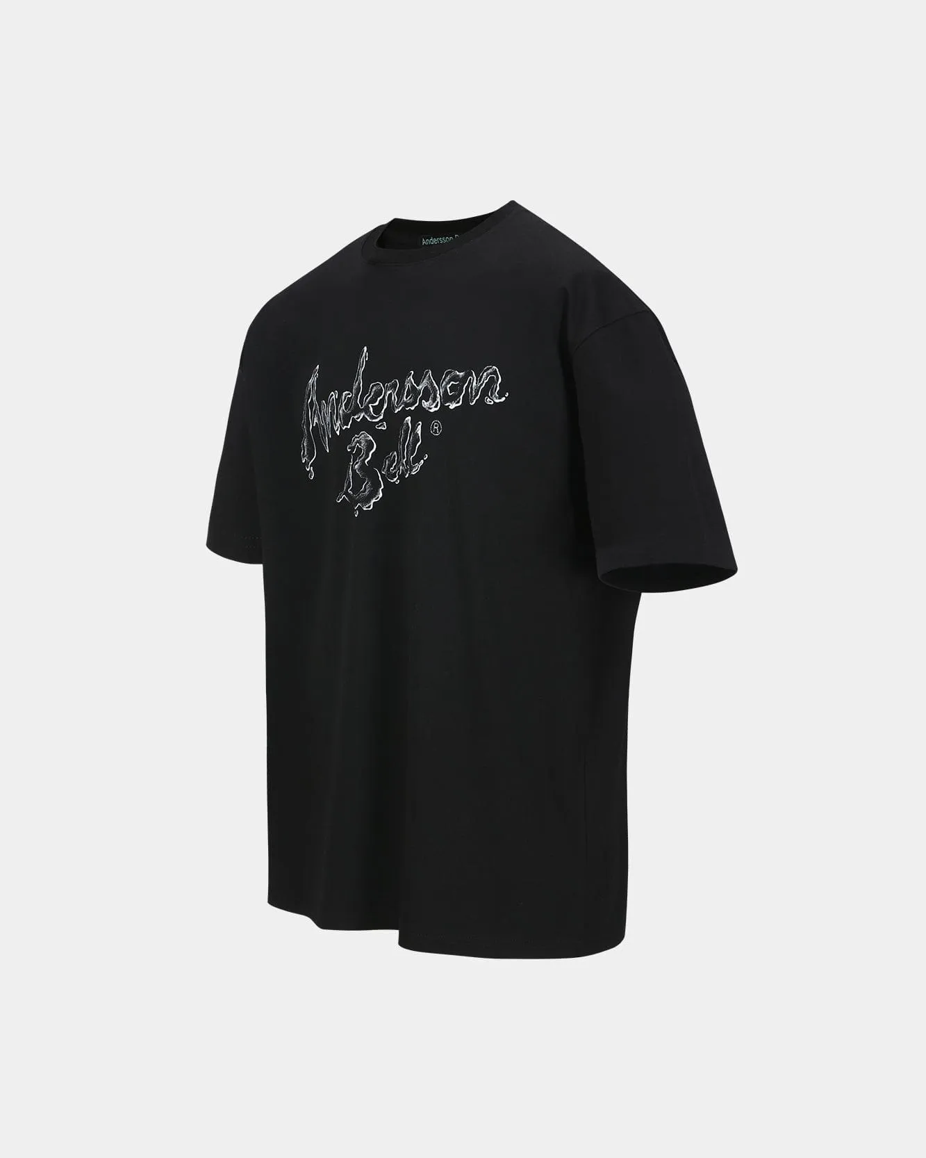(ESSENTIAL) UNISEX LIQUID LOGO T-SHIRT atb1405u(BLACK) sold by Andersson Bell product image thumbnail 3