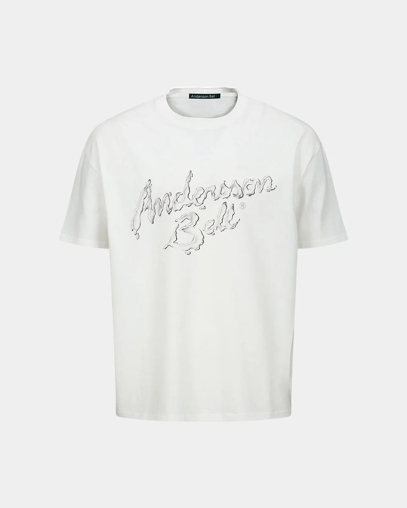 (ESSENTIAL) UNISEX LIQUID LOGO T-SHIRT atb1405u(WHITE) sold by Andersson Bell product image thumbnail 2