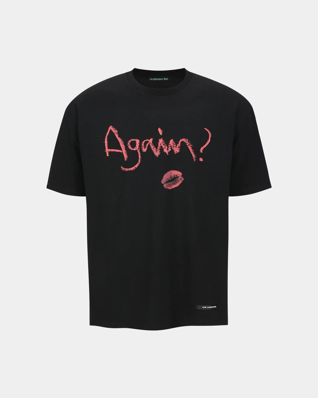 (ESSENTIAL) UNISEX AGAIN LIP T-SHIRT atb1406u(BLACK) sold by Andersson Bell product image thumbnail 2
