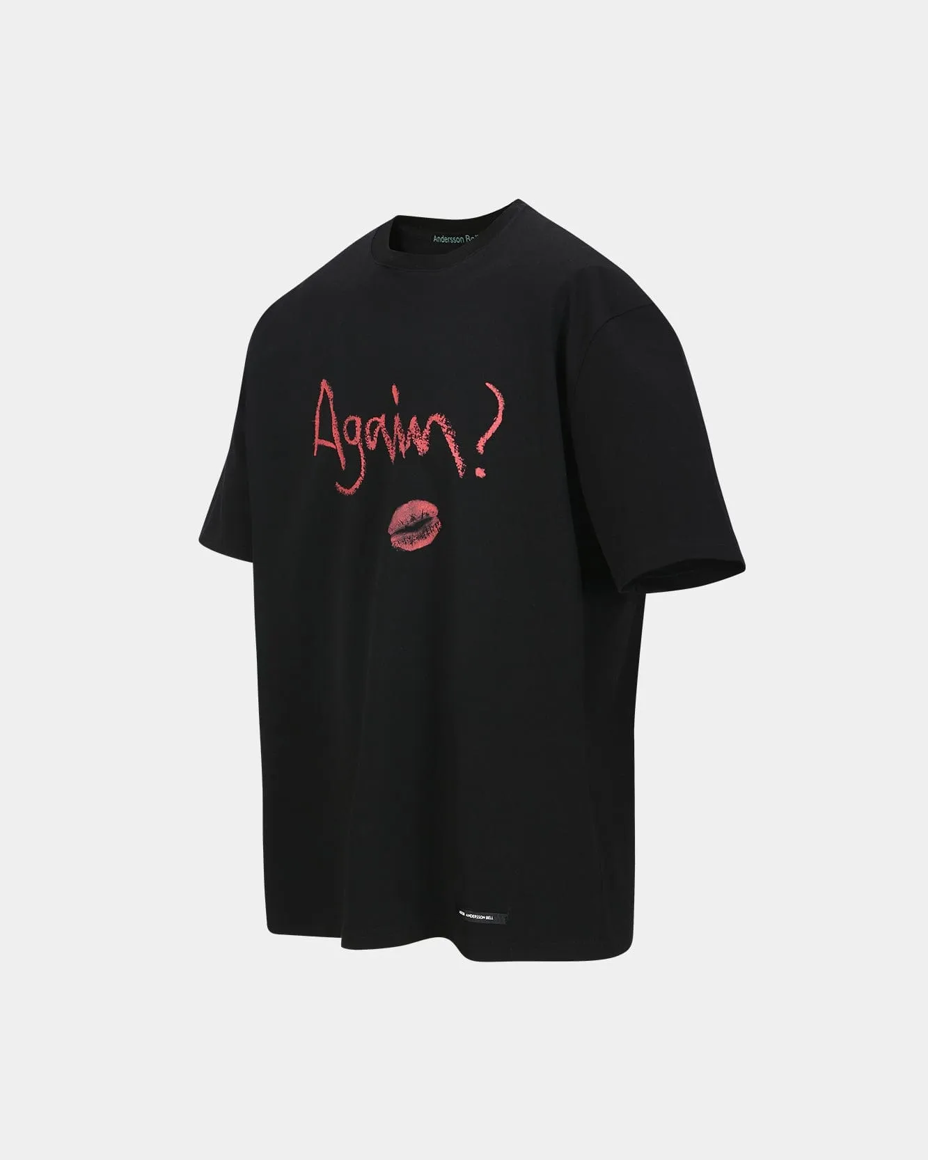 (ESSENTIAL) UNISEX AGAIN LIP T-SHIRT atb1406u(BLACK) sold by Andersson Bell product image thumbnail 3