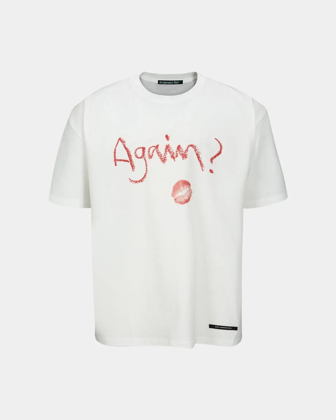 (ESSENTIAL) UNISEX AGAIN LIP T-SHIRT atb1406u(WHITE) sold by Andersson Bell product image thumbnail 2