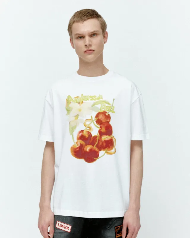 (ESSENTIAL) UNISEX FRUITS T-SHIRT atb1407u(WHITE) sold by Andersson Bell