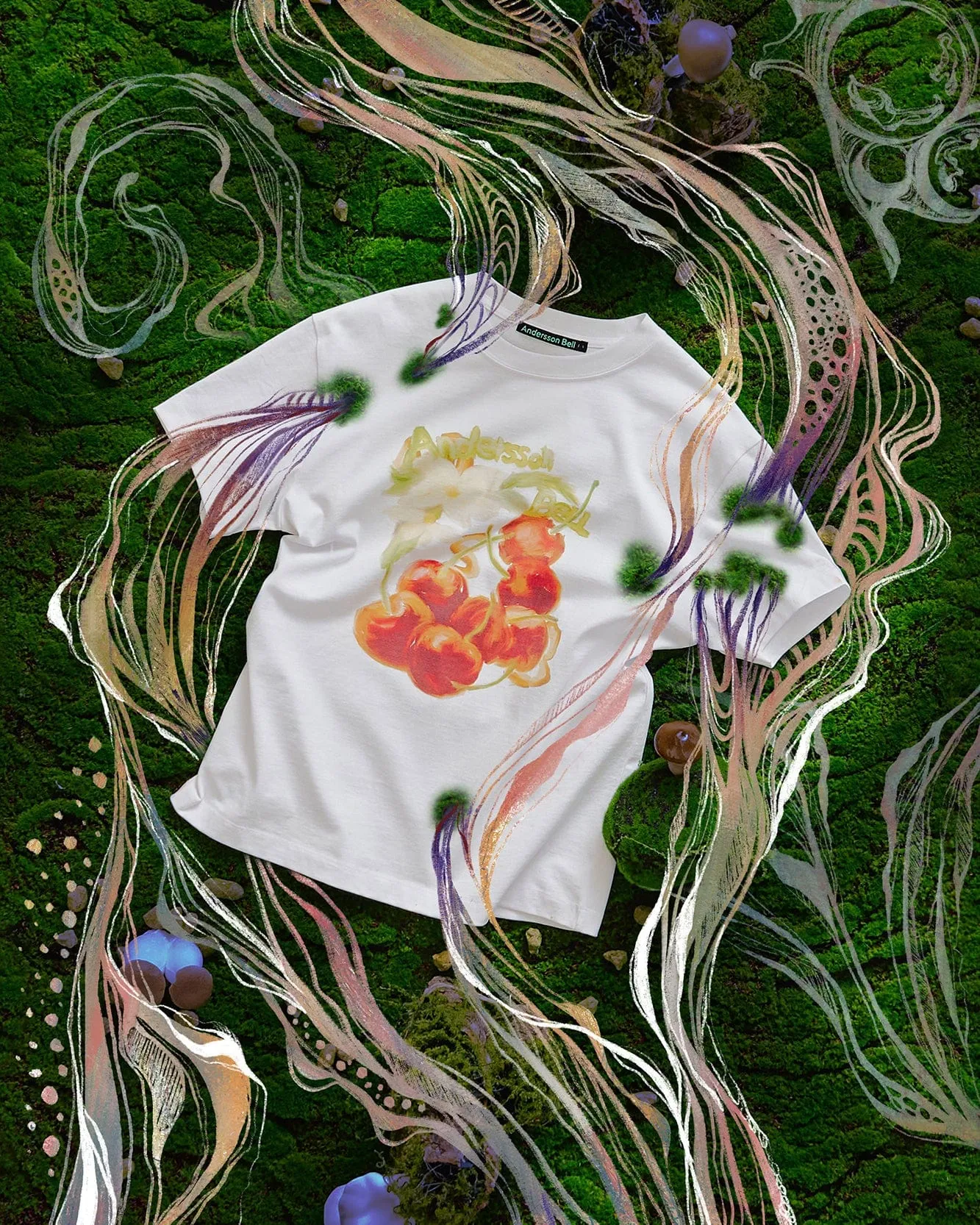 (ESSENTIAL) UNISEX FRUITS T-SHIRT atb1407u(WHITE) sold by Andersson Bell product image thumbnail 5