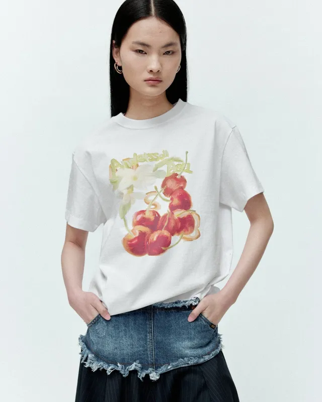 (ESSENTIAL) UNISEX FRUITS T-SHIRT atb1407u(WHITE) sold by Andersson Bell