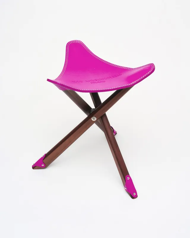 ADSB MILANO LEATHER TRIPOD STOOL aaa426u(PINK) made by Andersson Bell