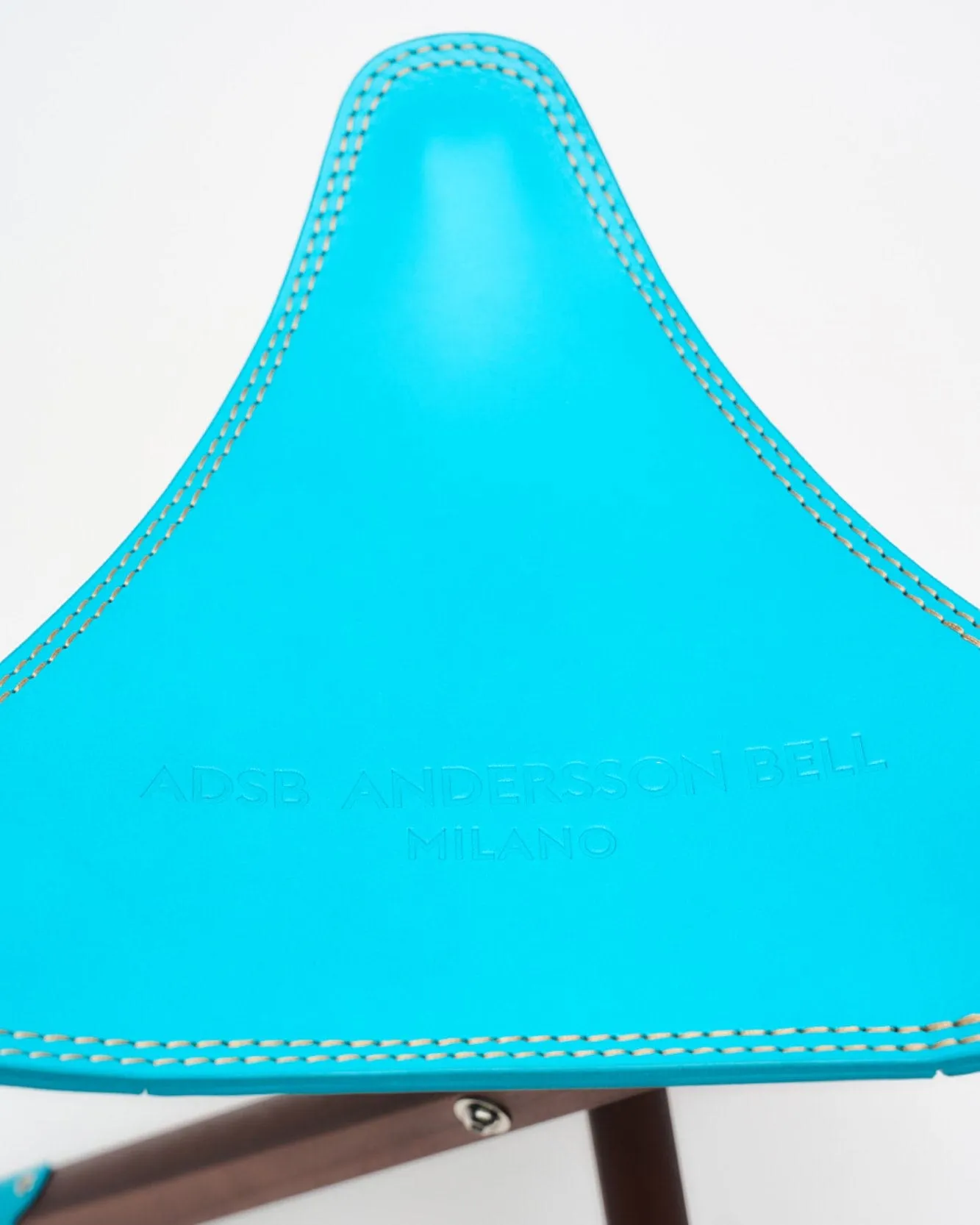 ADSB MILANO LEATHER TRIPOD STOOL aaa426u(BLUE) sold by Andersson Bell product image thumbnail 4