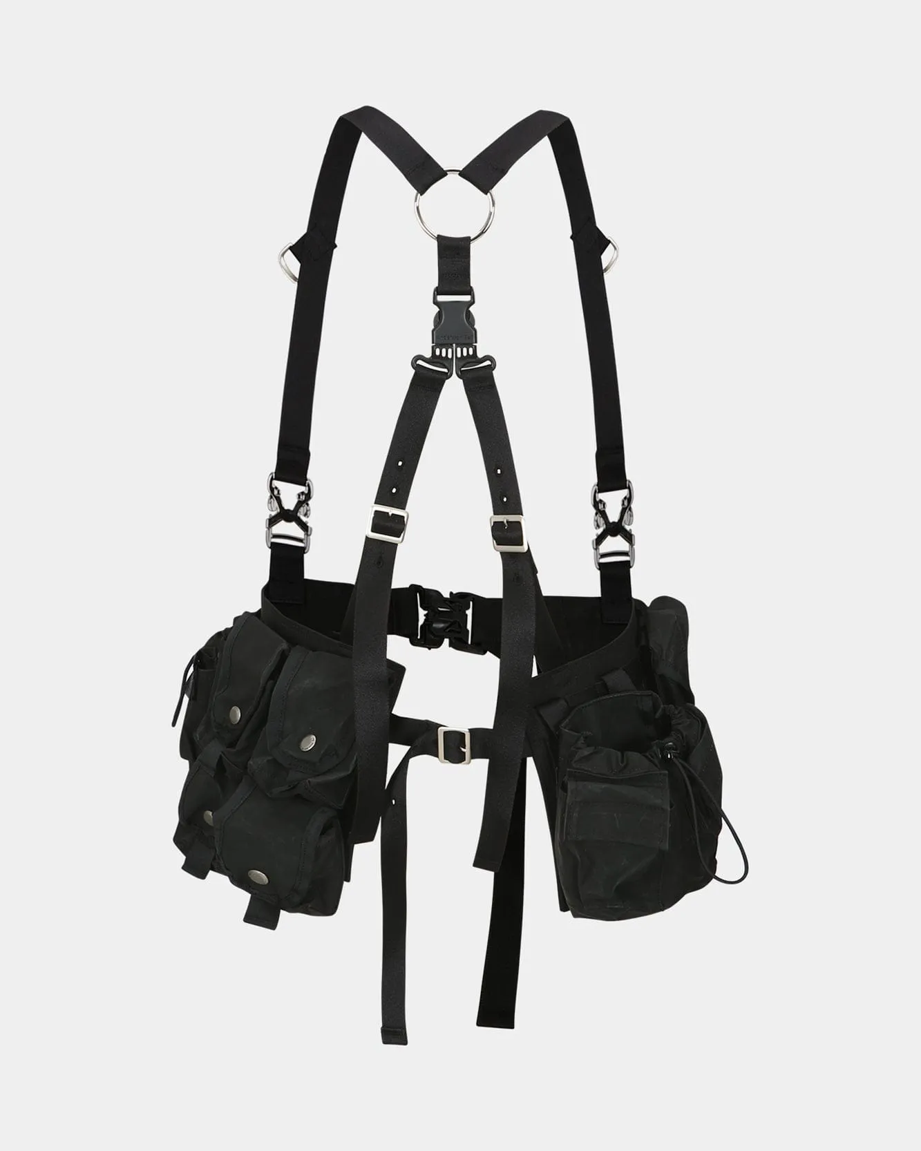 NIKA WAXED UTILITY POCKET VEST awa600w(BLACK) sold by Andersson Bell product image thumbnail 3