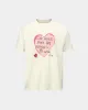 UNISEX HEART MESSAGE T-SHIRT atb1251u(ECRU) sold by Andersson Bell