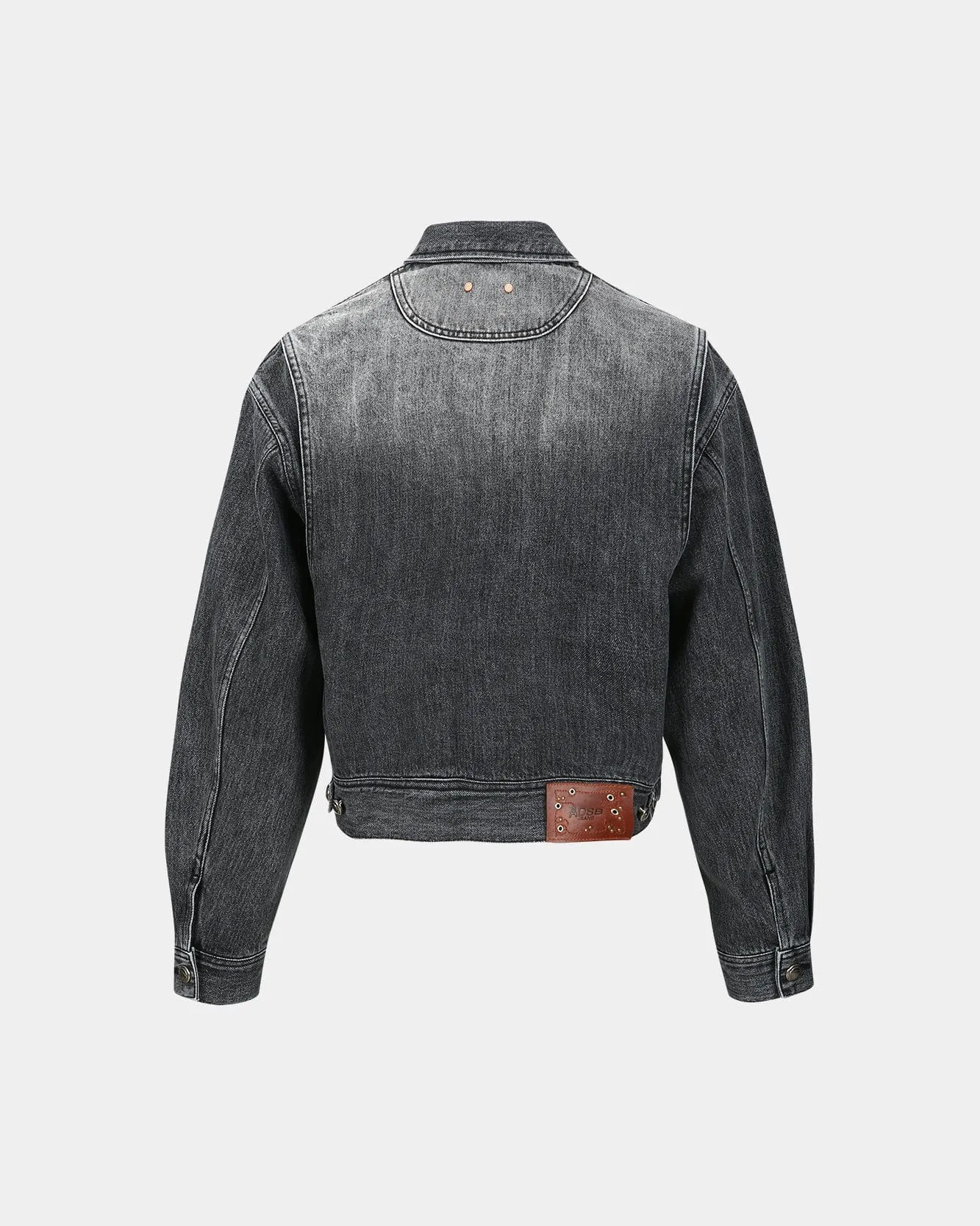 WAVE DENIM BOMBER JACKET awa570m(WASHED BLACK) sold by Andersson Bell product image thumbnail 4