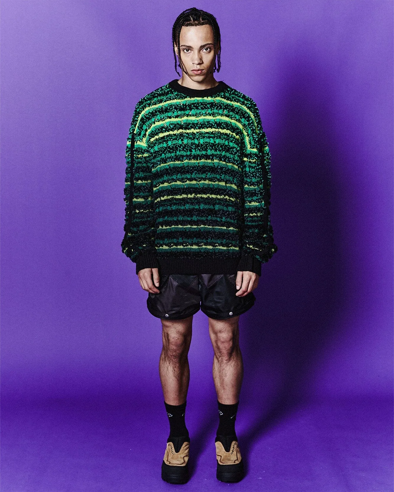 BORDON CREW-NECK SWEATER atb1066m(GREEN) sold by Andersson Bell
