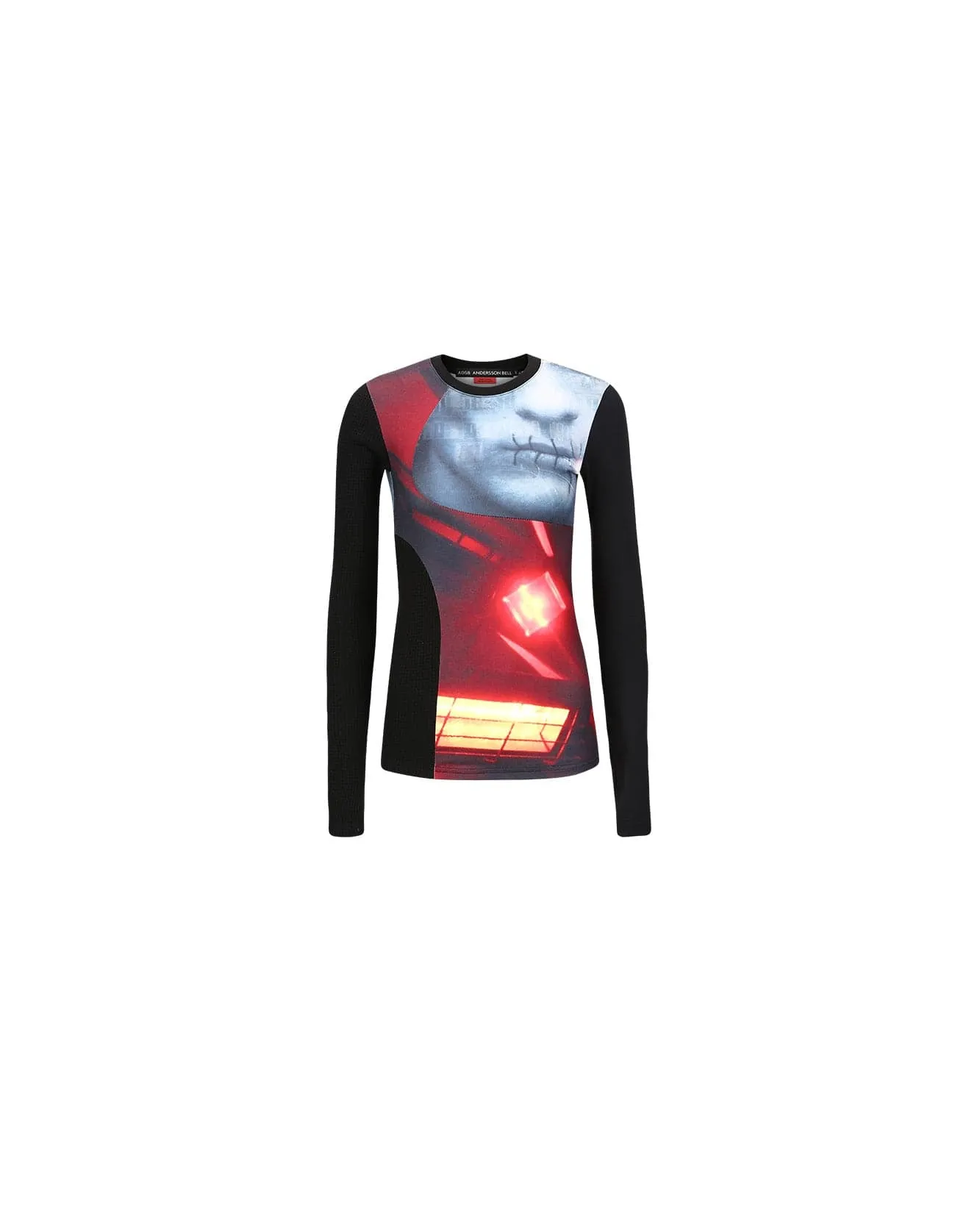 (ESSENTIAL) (WOMEN) ADSB FILM ARCHIVE LONG SLEEVE TEE atb1000w(RED & GREY) sold by Andersson Bell product image thumbnail 2