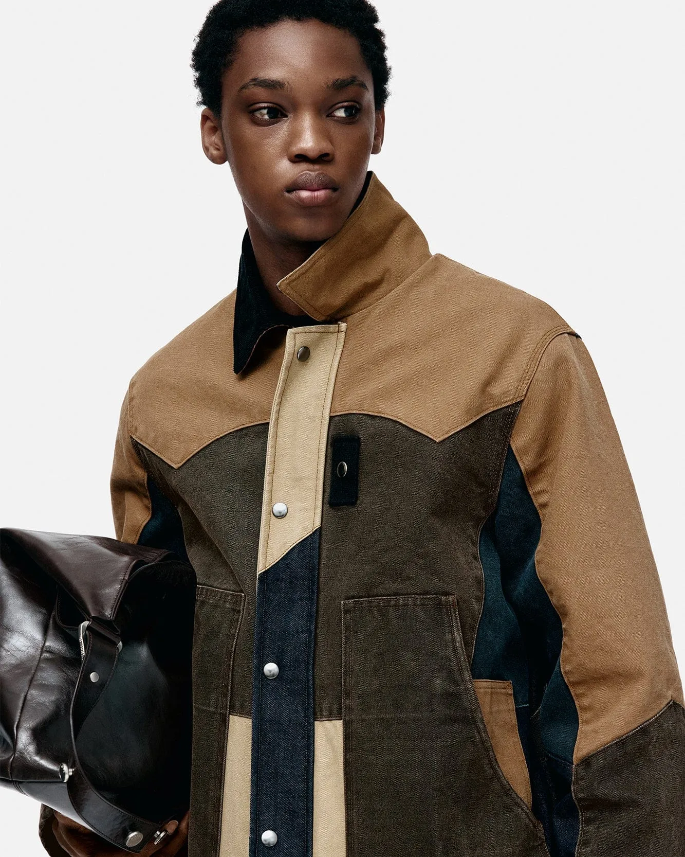 PATCHWORK WASHED JACKET awa716m(MULTI) sold by Andersson Bell