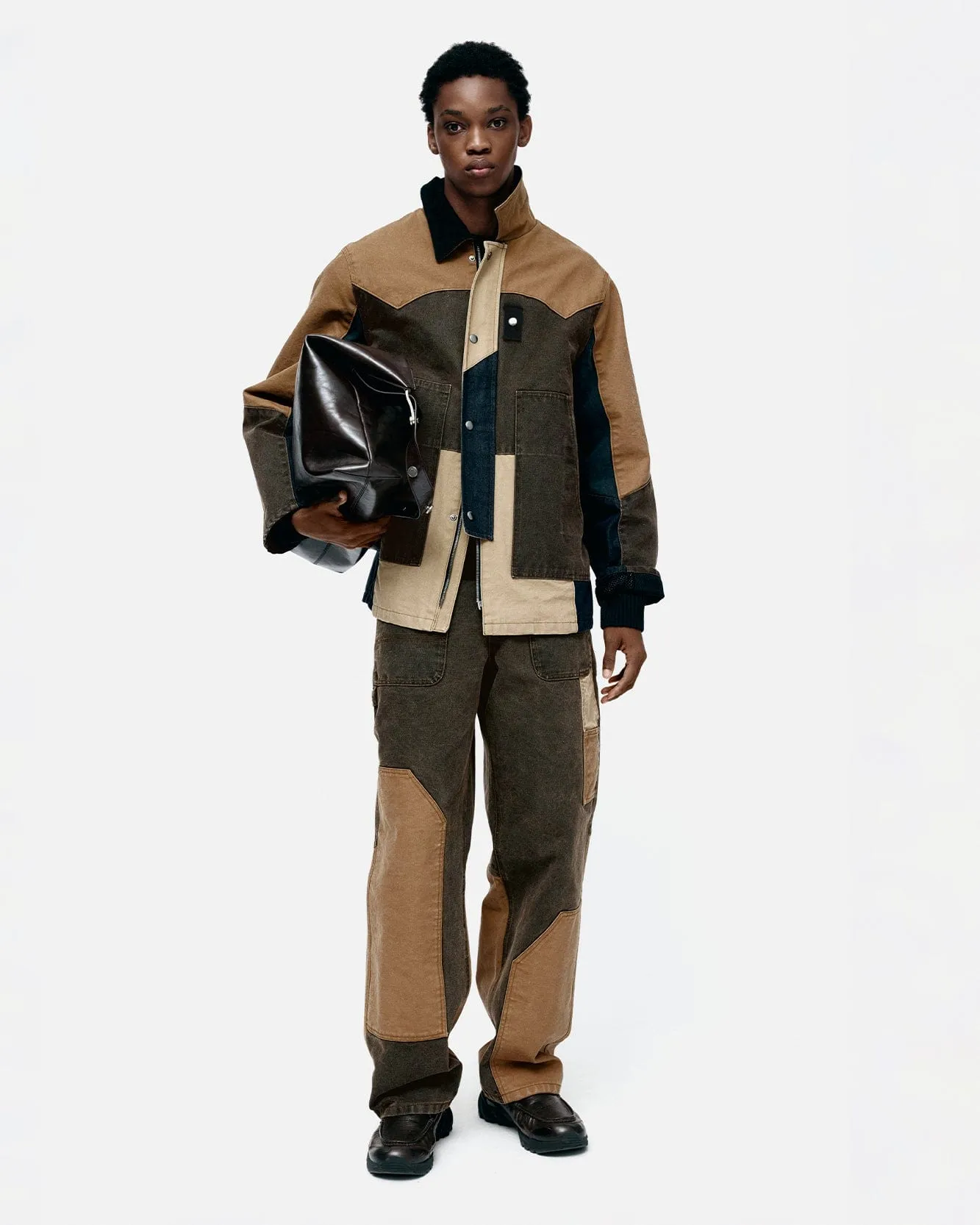 PATCHWORK WASHED JACKET awa716m(MULTI) sold by Andersson Bell product image thumbnail 5