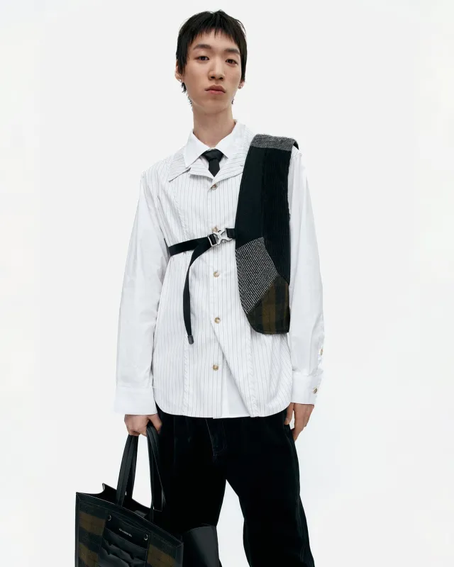 PATCHWORK ONE-ARM VEST awa718m(MULTI) made by Andersson Bell