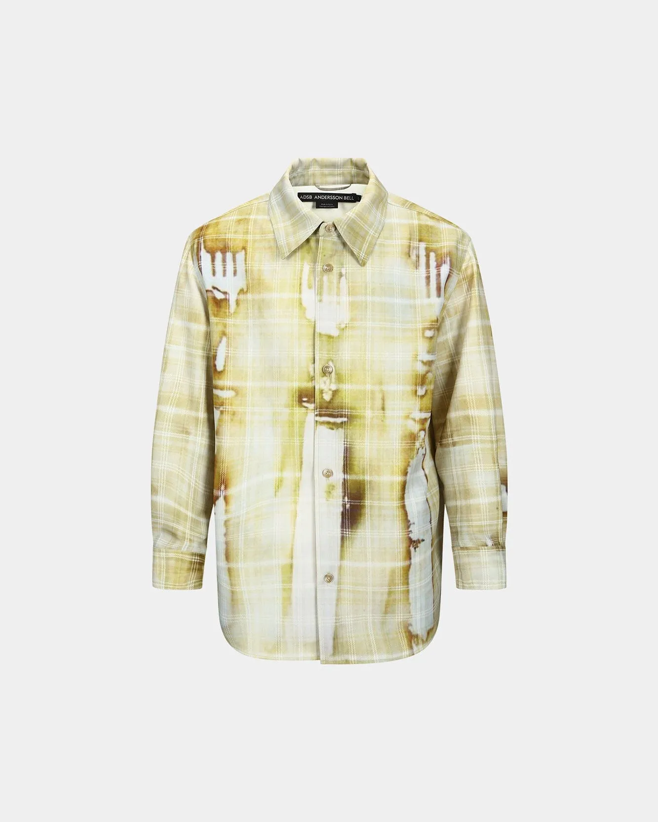 TROMPE LOEIL PRINTED CHECK SHIRTS atb1340m(YELLOW) sold by Andersson Bell product image thumbnail 2