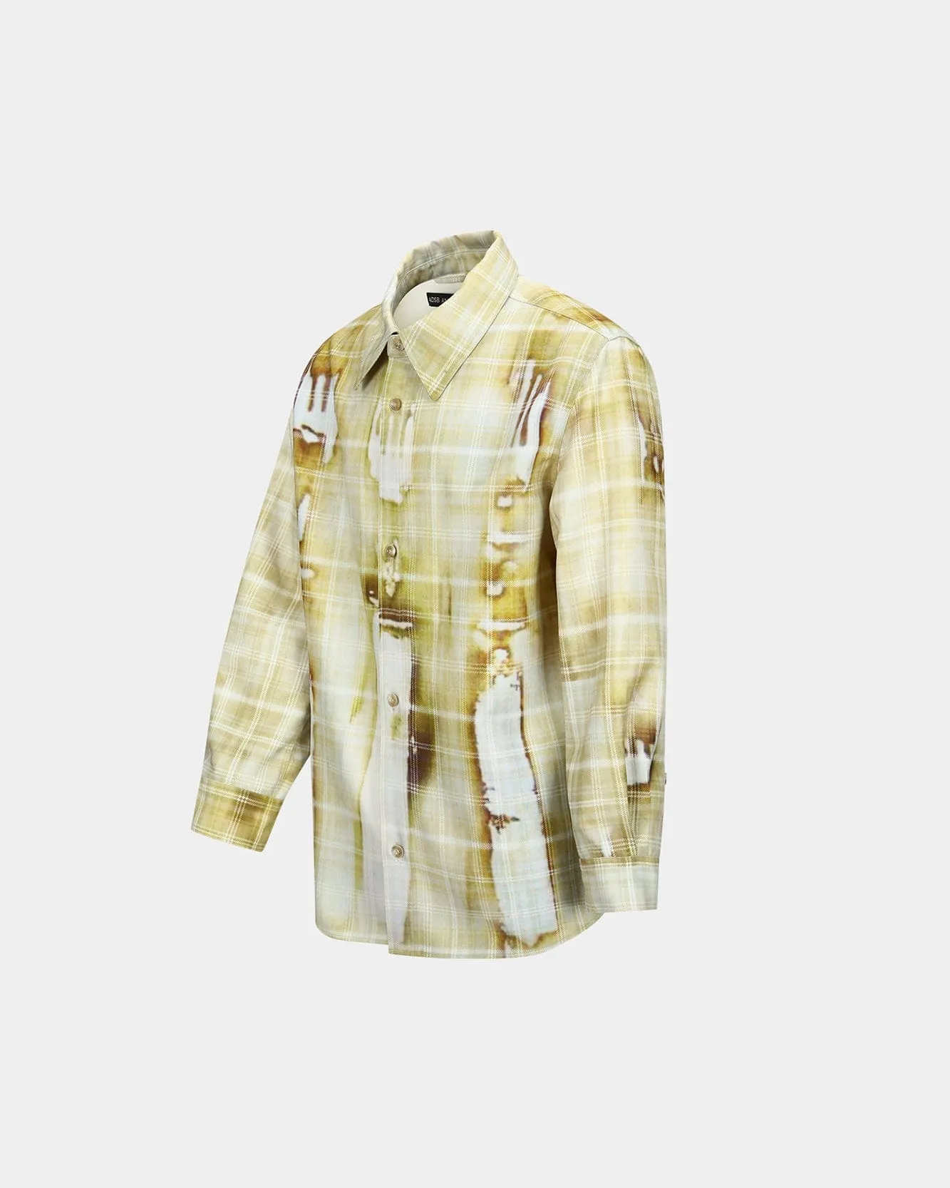 TROMPE LOEIL PRINTED CHECK SHIRTS atb1340m(YELLOW) sold by Andersson Bell product image thumbnail 3