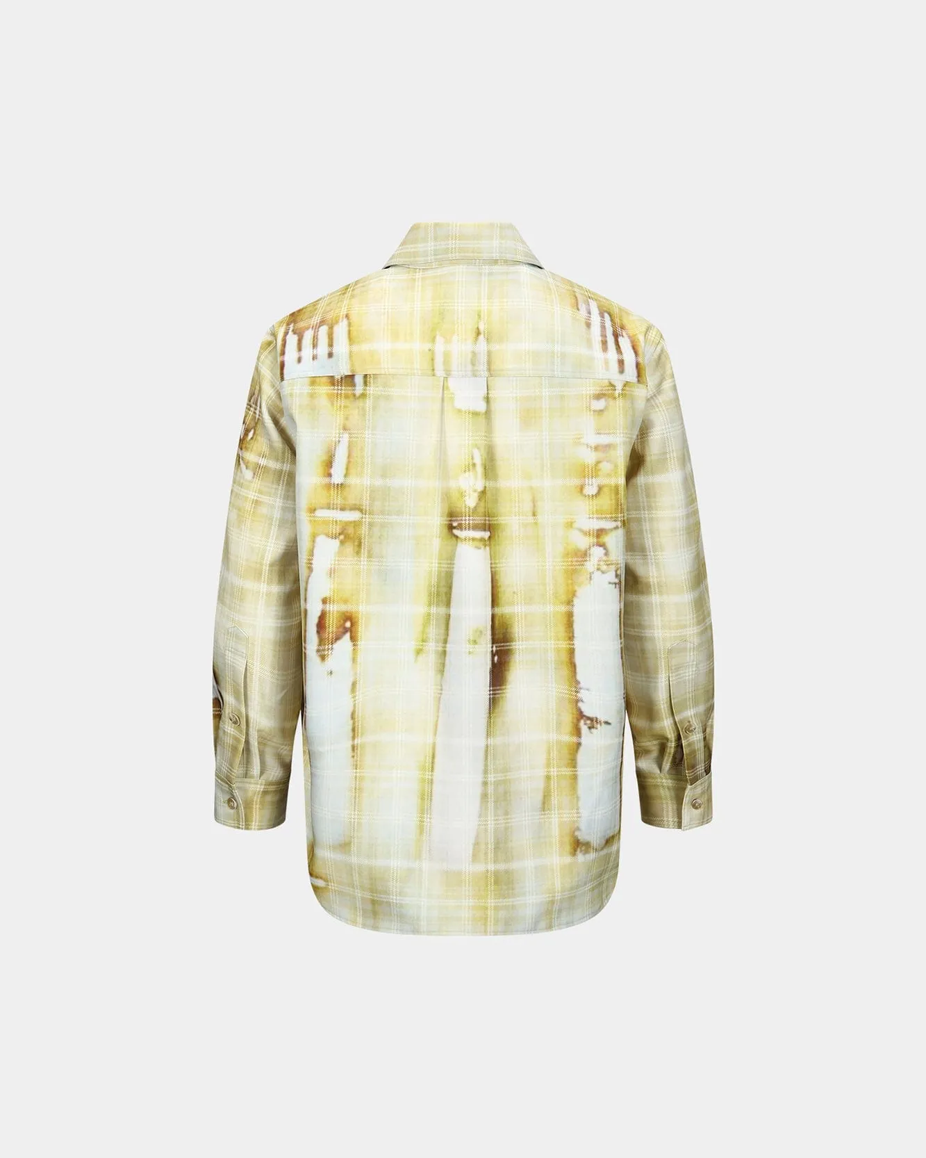 TROMPE LOEIL PRINTED CHECK SHIRTS atb1340m(YELLOW) sold by Andersson Bell product image thumbnail 4