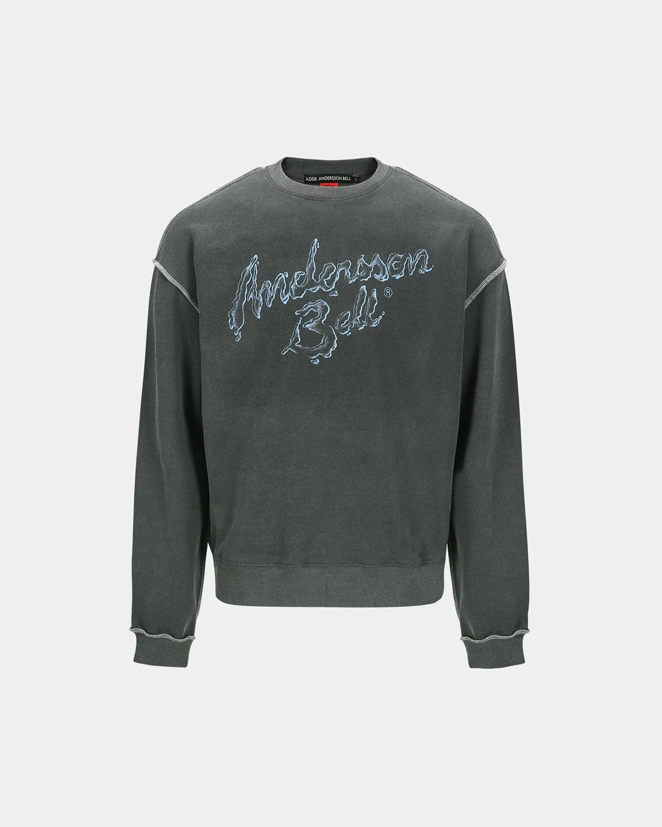 UNISEX LIQUID LOGO SWEATSHIRT atb1378u(CHARCOAL) sold by Andersson Bell product image thumbnail 2