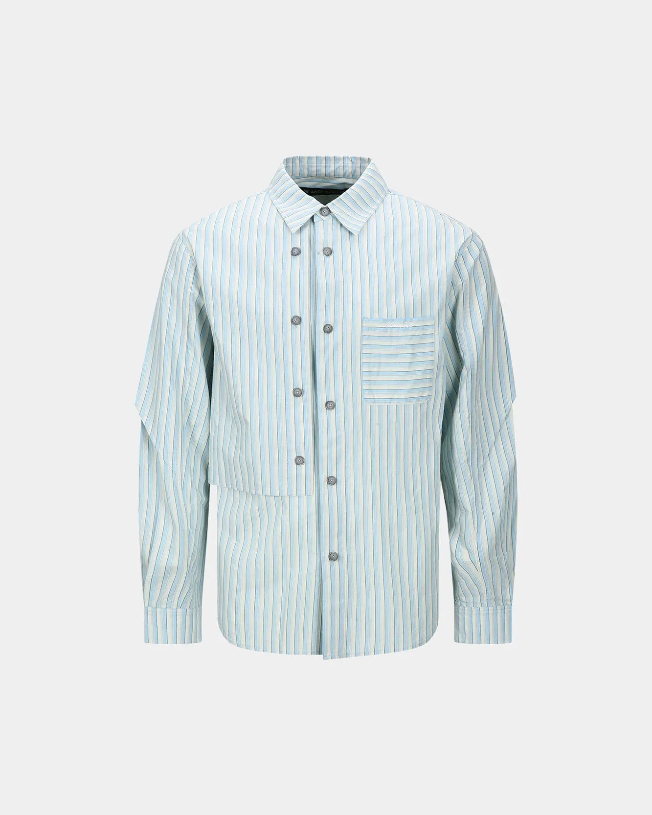 STRIPE LAYERED SHIRT atb1369m(BLUE) sold by Andersson Bell product image thumbnail 2