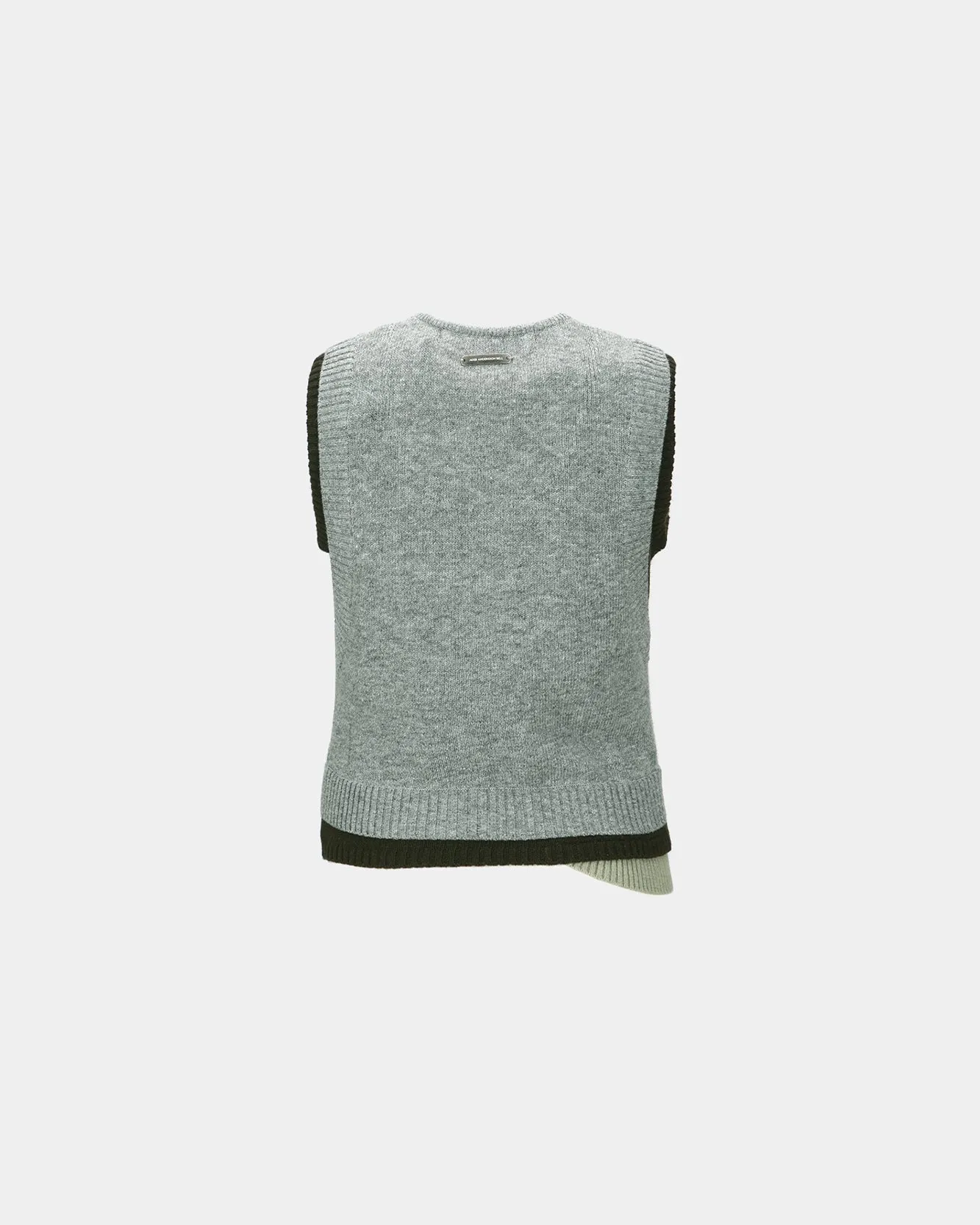 TRES LAYERED SLEEVELESS TOP atb1394w(GREY) sold by Andersson Bell product image thumbnail 4