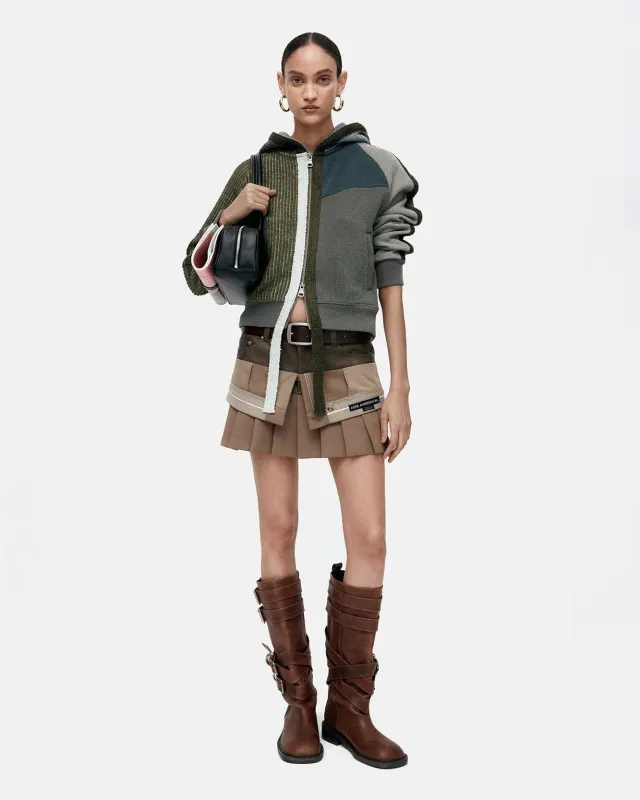 [RESTOCK] INSIDE OUT PLEATS SKIRT apa845w(BEIGE) made by Andersson Bell