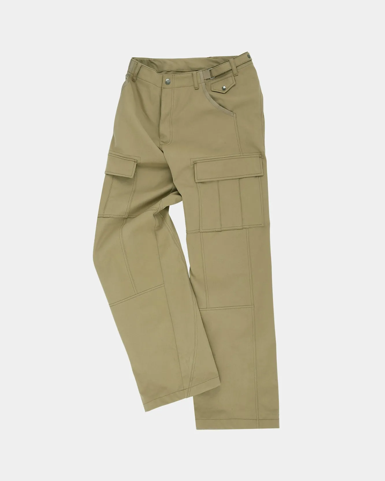 UNISEX BINDING CARGO PANTS apa856u(BEIGE) sold by Andersson Bell product image thumbnail 2