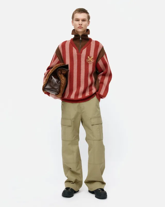 UNISEX BINDING CARGO PANTS apa856u(BEIGE) sold by Andersson Bell