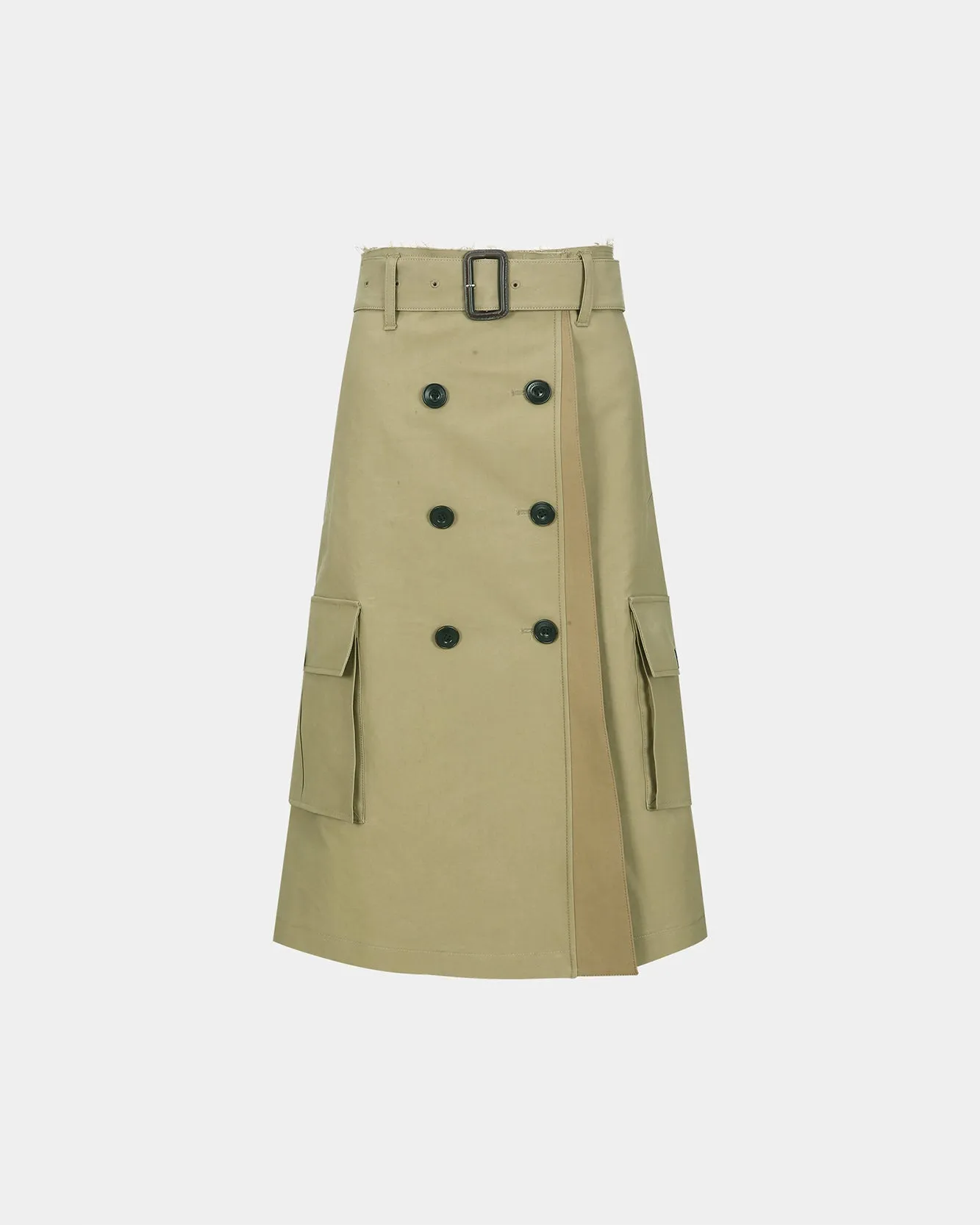 TRENCH PLEATS SKIRT apa849w(KHAKI) sold by Andersson Bell product image thumbnail 2