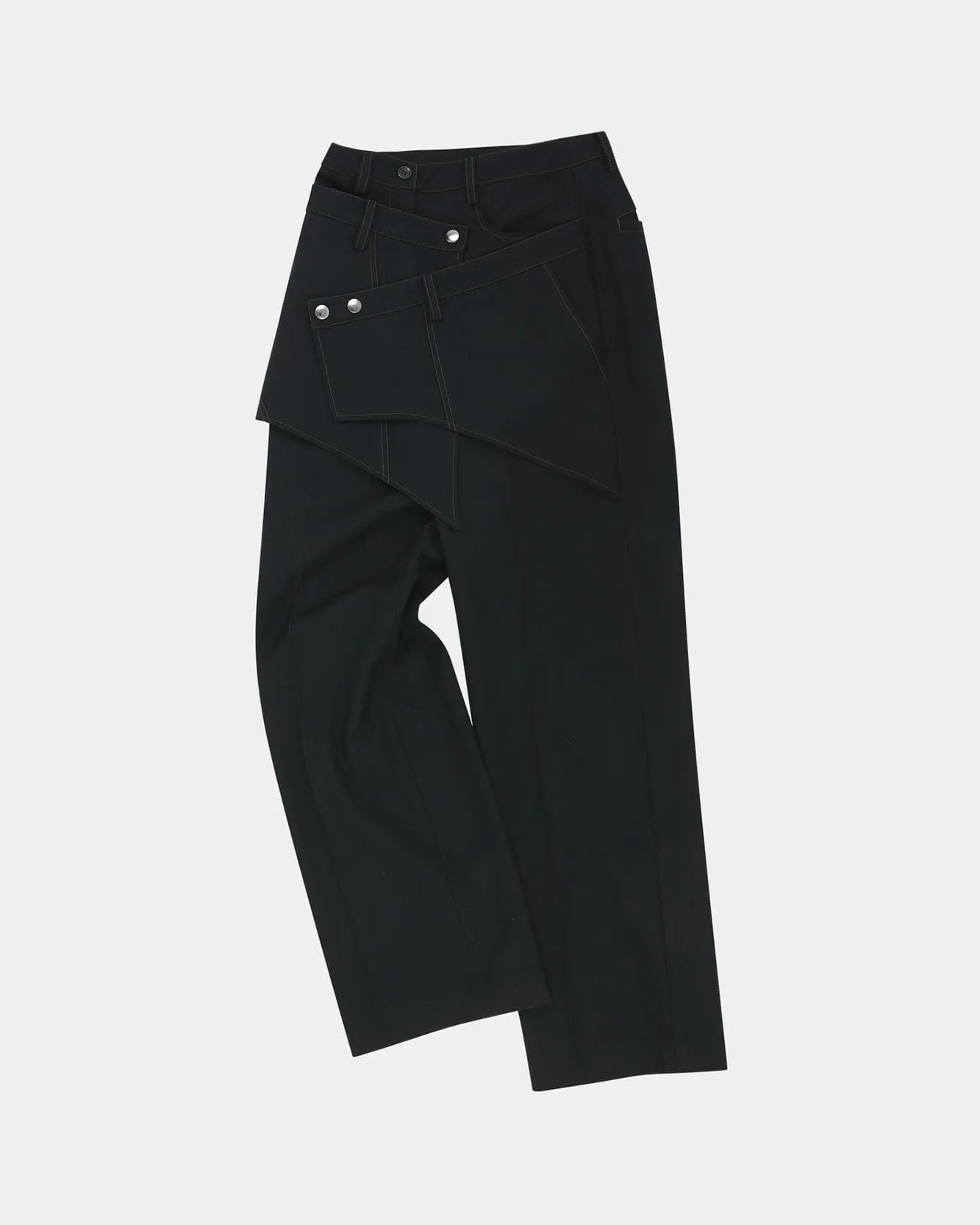 CROSSOVER WRAP TAILORED TROUSER apa862w(BLACK) sold by Andersson Bell product image thumbnail 3