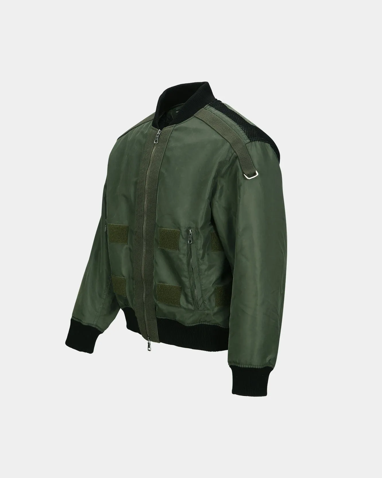 FLIGHT LAYERED WASHED BOMBER JACKET awa708m(KHAKI) sold by Andersson Bell product image thumbnail 4