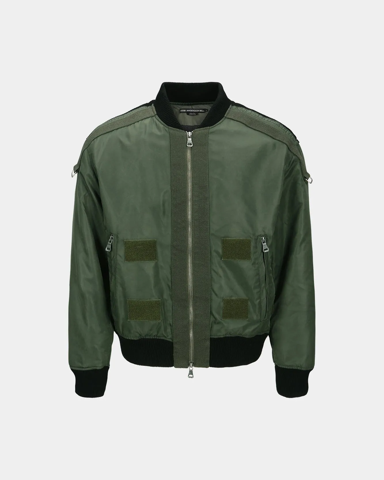 FLIGHT LAYERED WASHED BOMBER JACKET awa708m(KHAKI) sold by Andersson Bell product image thumbnail 3