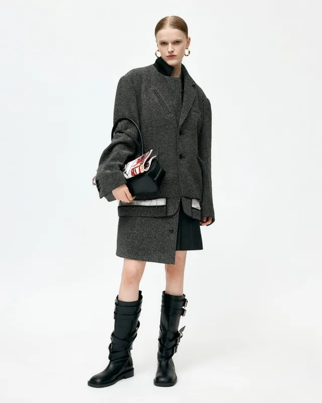 UNISEX INSIDE-OUT WOOL JACKET awa711u(GREY) sold by Andersson Bell