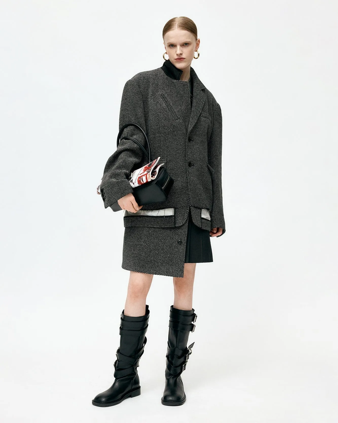 UNISEX INSIDE-OUT WOOL JACKET awa711u(GREY) sold by Andersson Bell