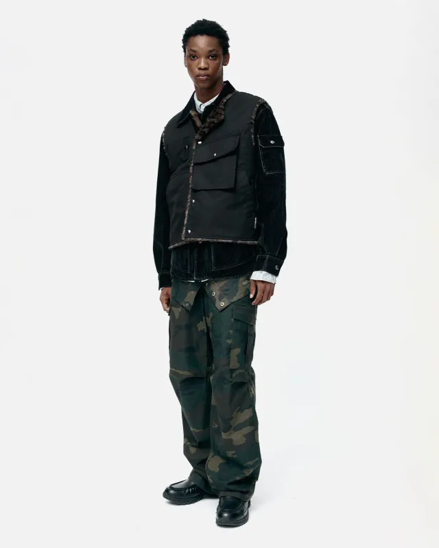 COLLARLESS POCKET VEST awa733m(BLACK) made by Andersson Bell